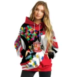 Personalized Sunderland Puzzle Pieces Red Hoodie Best Selling