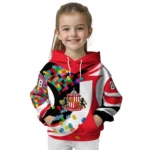 Personalized Sunderland Puzzle Pieces Red Hoodie Best Selling