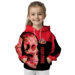 Personalized Sunderland Skull Motif Red Black Hoodie Best Selling