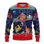 Personalized Sunderland Spongebob Designs Blue Sweater Best Selling