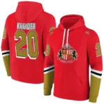 Personalized Sunderland Striped Sleeves Red Hoodie Best Selling