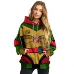 Personalized Sunderland Superhero Armor Red Green Hoodie Best Selling