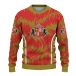 Personalized Sunderland Swirl Flow Red Sweater Best Selling