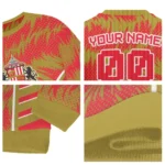 Personalized Sunderland Swirl Flow Red Sweater Best Selling