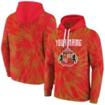 Personalized Sunderland Tie Dye Pattern Red Hoodie Best Selling