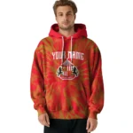 Personalized Sunderland Tie Dye Pattern Red Hoodie Best Selling