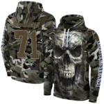 Personalized Tottenham Hotspur Camo Skull Hoodie Best Selling