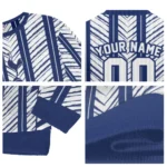 Personalized Tottenham Hotspur Chevron Rows Navy Sweater Best Selling