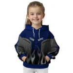 Personalized Tottenham Hotspur Flame Design Navy Hoodie Best Selling