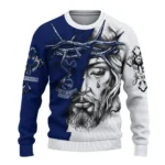 Personalized Tottenham Hotspur Jesus Tears Navy White Sweater Best Selling