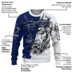 Personalized Tottenham Hotspur Jesus Tears Navy White Sweater Best Selling
