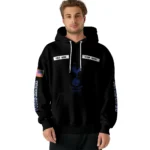 Personalized Tottenham Hotspur Punisher Skull Black Hoodie Best Selling