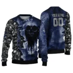 Personalized Tottenham Hotspur Skull Collage Navy Sweater Best Selling