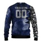 Personalized Tottenham Hotspur Skull Collage Navy Sweater Best Selling