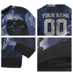 Personalized Tottenham Hotspur Skull Collage Navy Sweater Best Selling