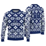 Personalized Tottenham Hotspur Snowflake Matrix Navy Sweater Best Selling