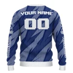 Personalized Tottenham Hotspur Stripe Motion Navy Sweater Best Selling
