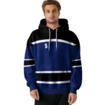 Personalized Tottenham Hotspur Striped Pattern Navy Hoodie Best Selling