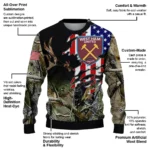 Personalized West Ham United American Flag Claw Sweater Best Selling