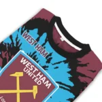 Personalized West Ham United Burst Swirl Claret Sweater Best Selling