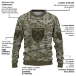 Personalized West Ham United Camouflage Blend Sweater Best Selling