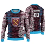 Personalized West Ham United Camouflage Stripe Claret White Sweater Best Selling