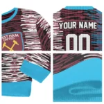 Personalized West Ham United Camouflage Stripe Claret White Sweater Best Selling