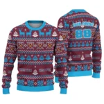 Personalized West Ham United Christmas Designs Claret Sweater Best Selling