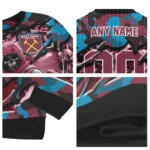 Personalized West Ham United Skull Horde Claret Sweater Best Selling