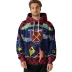 Personalized West Ham United Spongebob Patrick Star Claret Navy Hoodie Best Selling