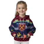 Personalized West Ham United Spongebob Patrick Star Claret Navy Hoodie Best Selling