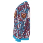 Personalized West Ham United Streak Overlay Claret Sweater Best Selling