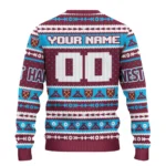 Personalized West Ham United Tent Stripes Claret White Sweater Best Selling