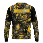 Personalized Wolverhampton Wanderers Antlers Pattern Old Gold Black Sweater Best Selling