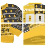 Personalized Wolverhampton Wanderers Christmastree Bands White Sweater Best Selling