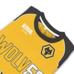 Personalized Wolverhampton Wanderers Flame Border Old Gold Sweater Best Selling