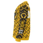 Personalized Wolverhampton Wanderers Lattice Gridwork Old Gold Sweater Best Selling
