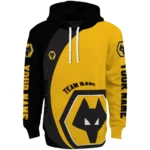 Personalized Wolverhampton Wanderers Minimalist Design Old Gold Black Hoodie Best Selling