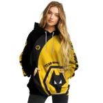 Personalized Wolverhampton Wanderers Minimalist Design Old Gold Black Hoodie Best Selling