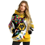 Personalized Wolverhampton Wanderers Puzzle Pieces Old Gold Hoodie Best Selling