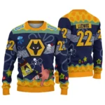 Personalized Wolverhampton Wanderers Spongebob Designs Blue Sweater Best Selling