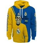 Real Madrid Achmed Skull Yellow Hoodie Best Selling
