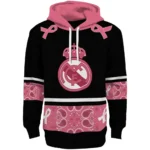 Real Madrid Awareness Ribbon Black Pink Hoodie Best Selling