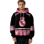 Real Madrid Awareness Ribbon Black Pink Hoodie Best Selling