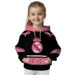 Real Madrid Awareness Ribbon Black Pink Hoodie Best Selling