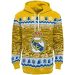 Real Madrid Christmas Trees Yellow Hoodie Best Selling