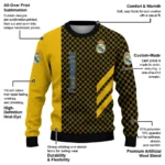 Real Madrid Circles Mesh Yellow Black Sweater Best Selling