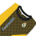 Real Madrid Circles Mesh Yellow Black Sweater Best Selling