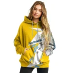 Real Madrid Dynamic Slash Yellow White Hoodie Best Selling