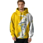 Real Madrid Dynamic Slash Yellow White Hoodie Best Selling